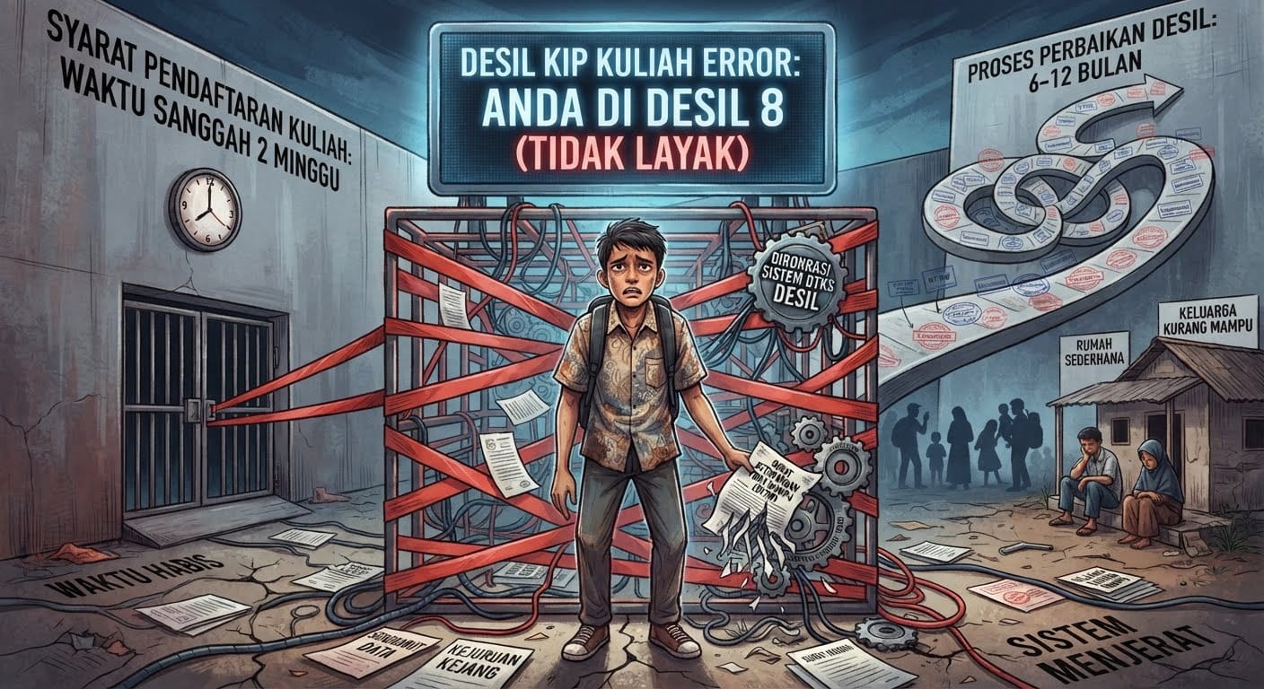 Data Desil KIP Kuliah, Sistem dan Waktu Jerat Siswa Miskin Menjadi Korbannya