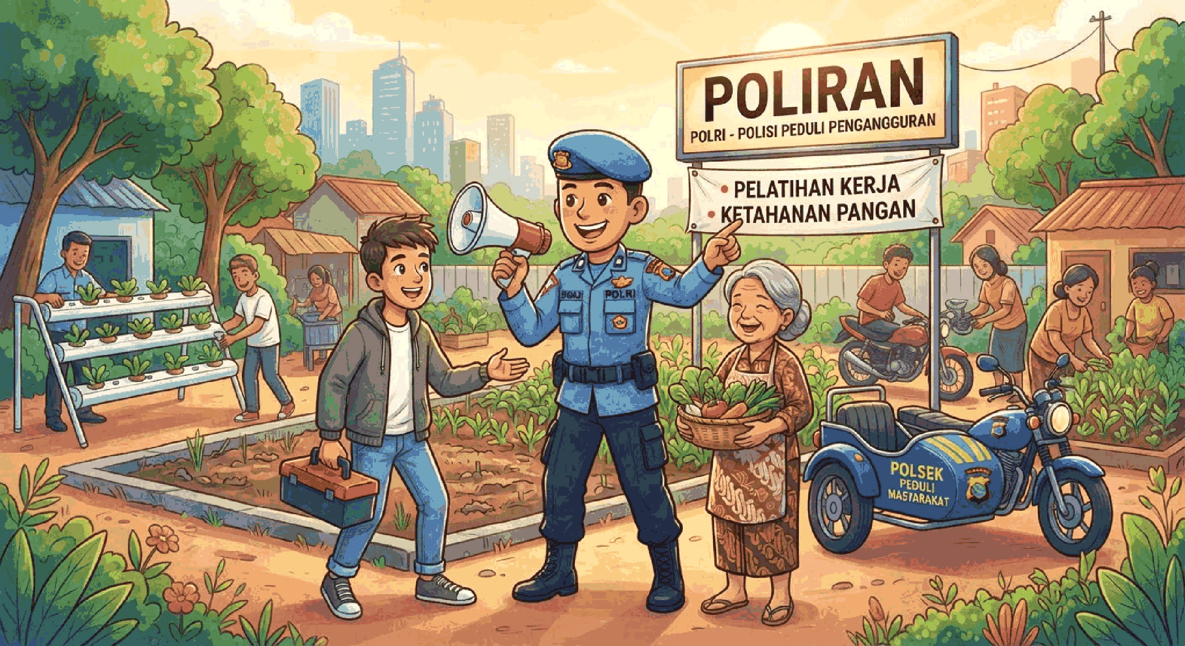 Kabar Gembira, Pemuda Pengangguran di Cibeunying Kidul Berpeluang Mendapatkan Pelatihan dan Pekerjaan Dari Program Polri