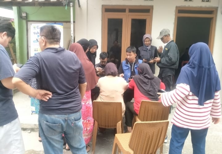 Kelurahan Sukamaju Gelar Layanan Jemput Bola Registrasi IKD, Rangkaikan dengan BBGRM dan Tradisi Sedekah Bumi
